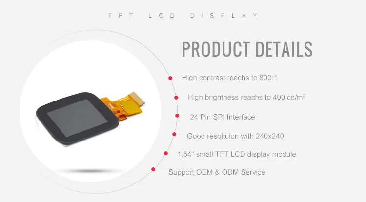 240x240 IPS model  tft lcd module