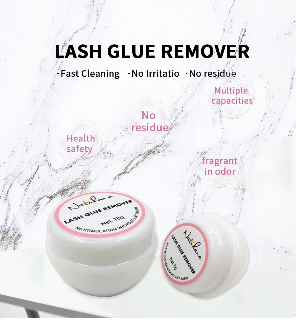 Natuhana Fast Safe Eyelash Extension Gel Remover Easy To Use Cream Eyelash Adhesive Glue Remover