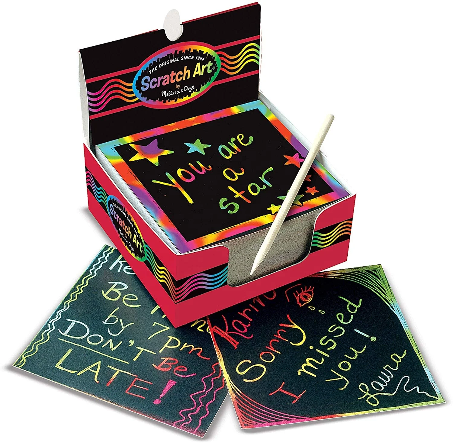 Amazon Hot Selling Scratch Note Set Scratch Art With 100 Holographic