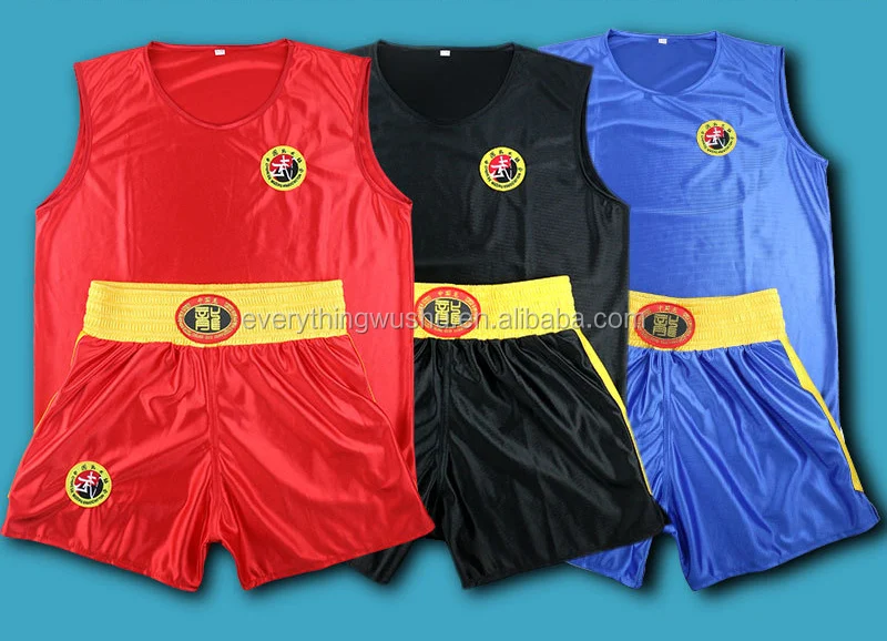 Wushu Sanda Uniform Kungfu Sanda Suits Wushu Uniform Martial Arts Short Ware