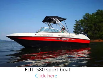 7.3m fiberglass fishing boat yacht with good price from flit boat co