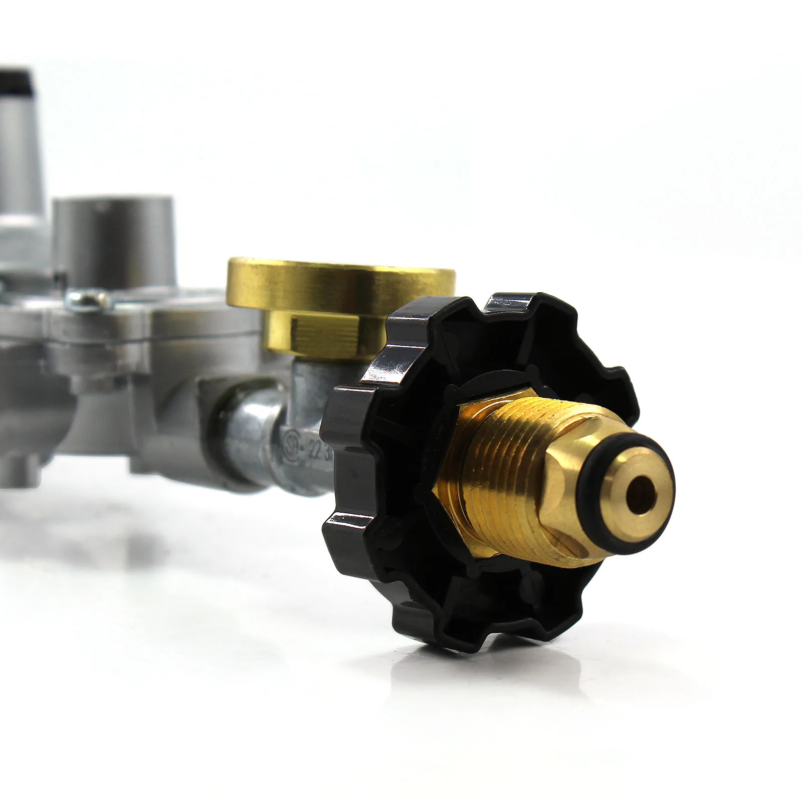 2 Stage Propane Regulator Pol Inlet With Pressure Gauge For Rv Trailer