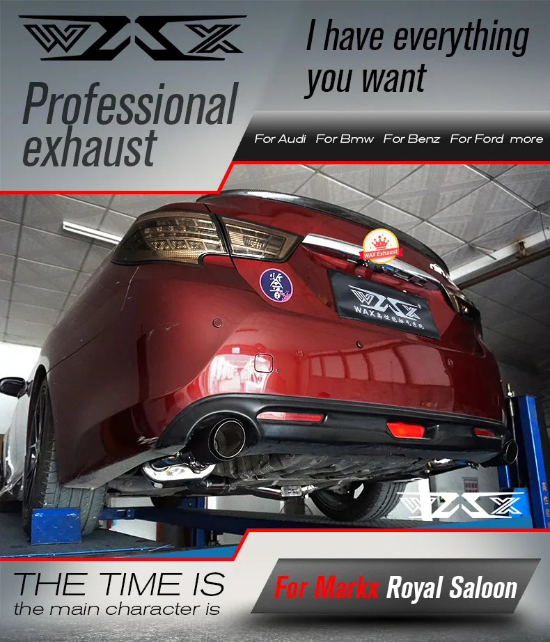 Cat-back Exhaust Muffler Pipe Electronic Valve Performance Exhaust Manifolds Catback Exhaust System For Toyota MARK X 2004-2016