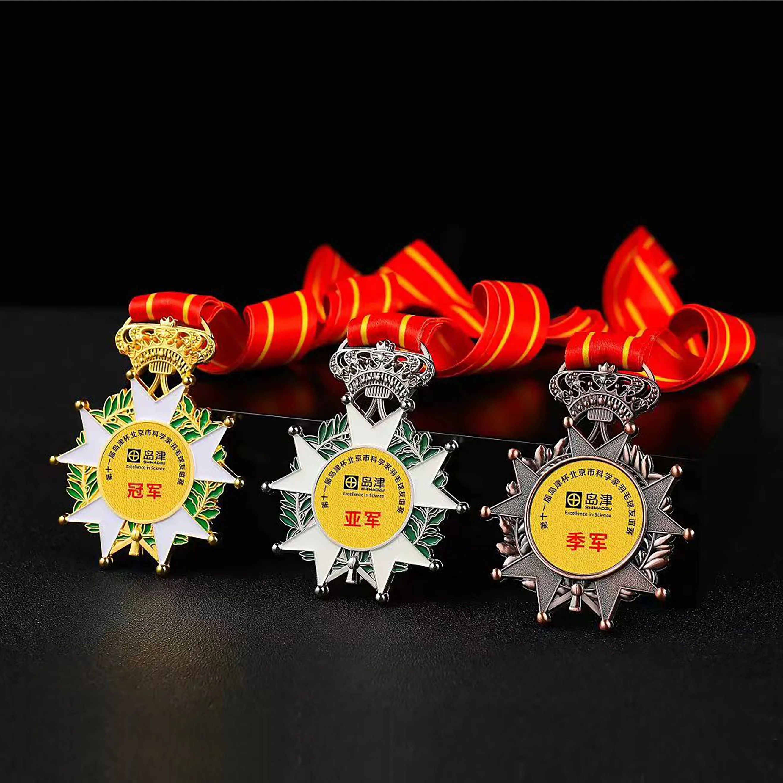 High Quality Customized 65-70mm Metal Medals Sports Event Memorial Graduation Medal Plaque In Stock factory