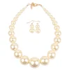 European and American jewelry necklace cross-border explosion models simple imitation pearl short clavicle chain wholesale