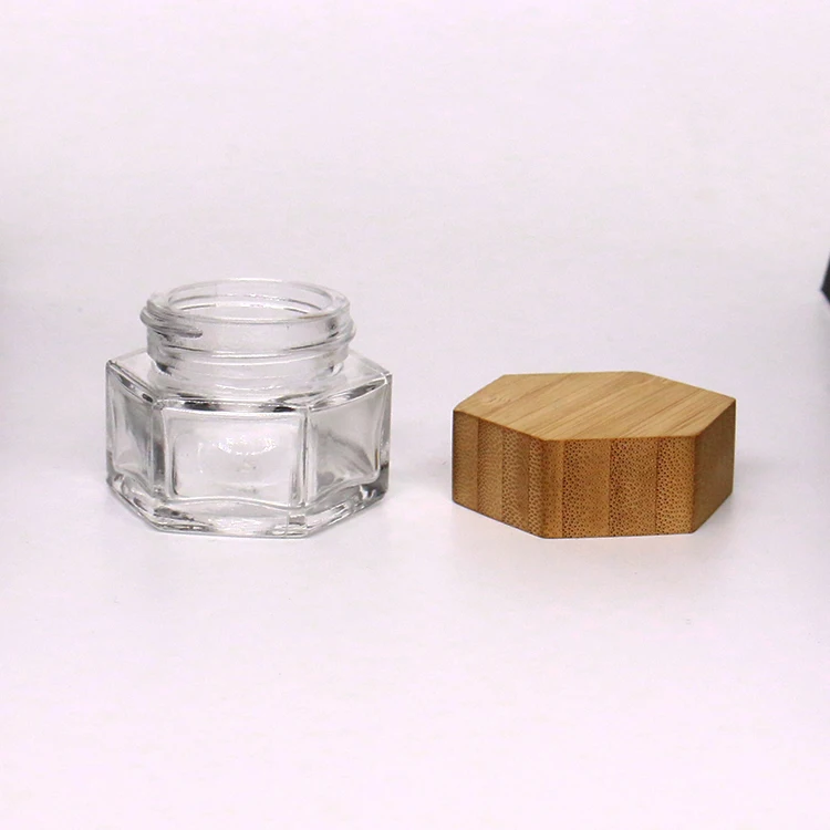 Custom Skin Care Packaging Jars Small Square Glass Lip Scrub Container