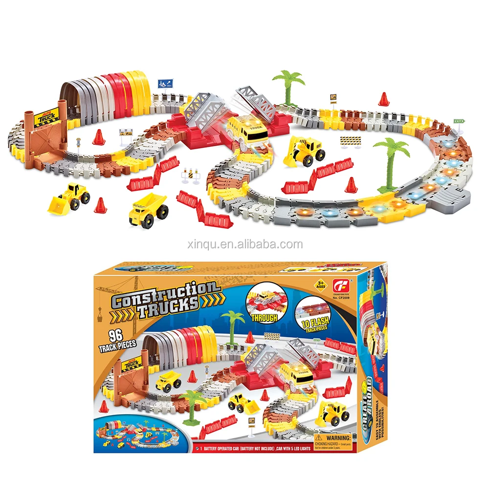 flexible track car set