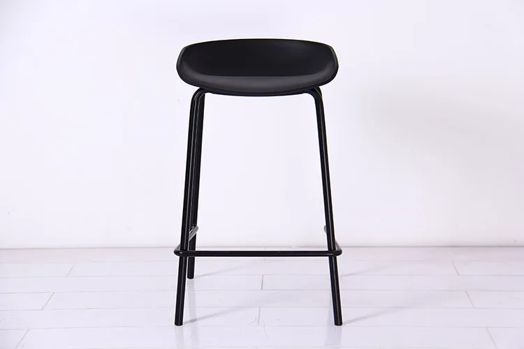 Modern Furniture Sillas Para Plastic Seat High Tabouret Metal bar Chair Stool