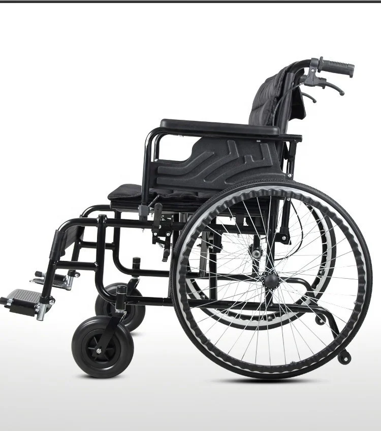 Lightweight Wider Folding Wheelchair for Elderly and Disabled for Rehabilitation Therapy Supplies Walker & Rollator details