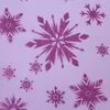 pink princess dress material snowflake print mesh fabric wholesale