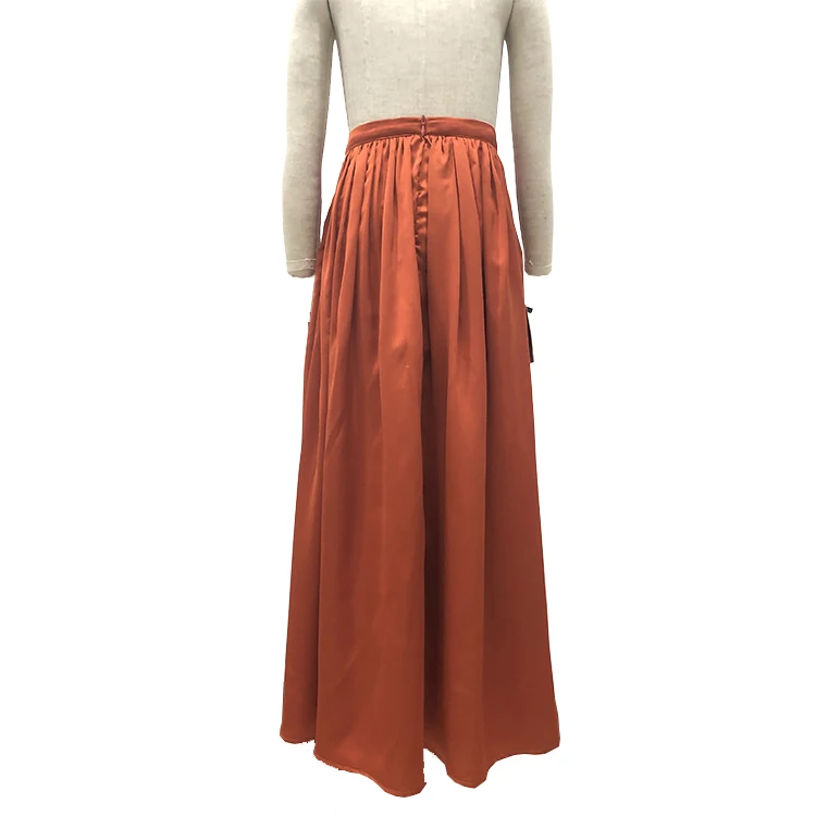 maxi skirt rust
