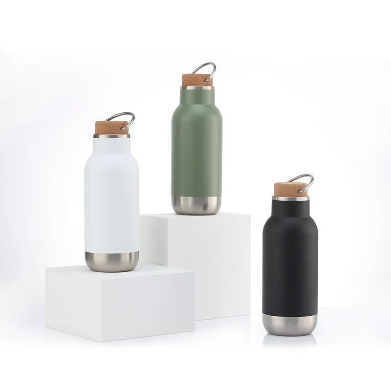 25oz Sustainable Double Wall Stainless Steel Thermos With Cork Lid ... - Sustainable High End Thermos Products