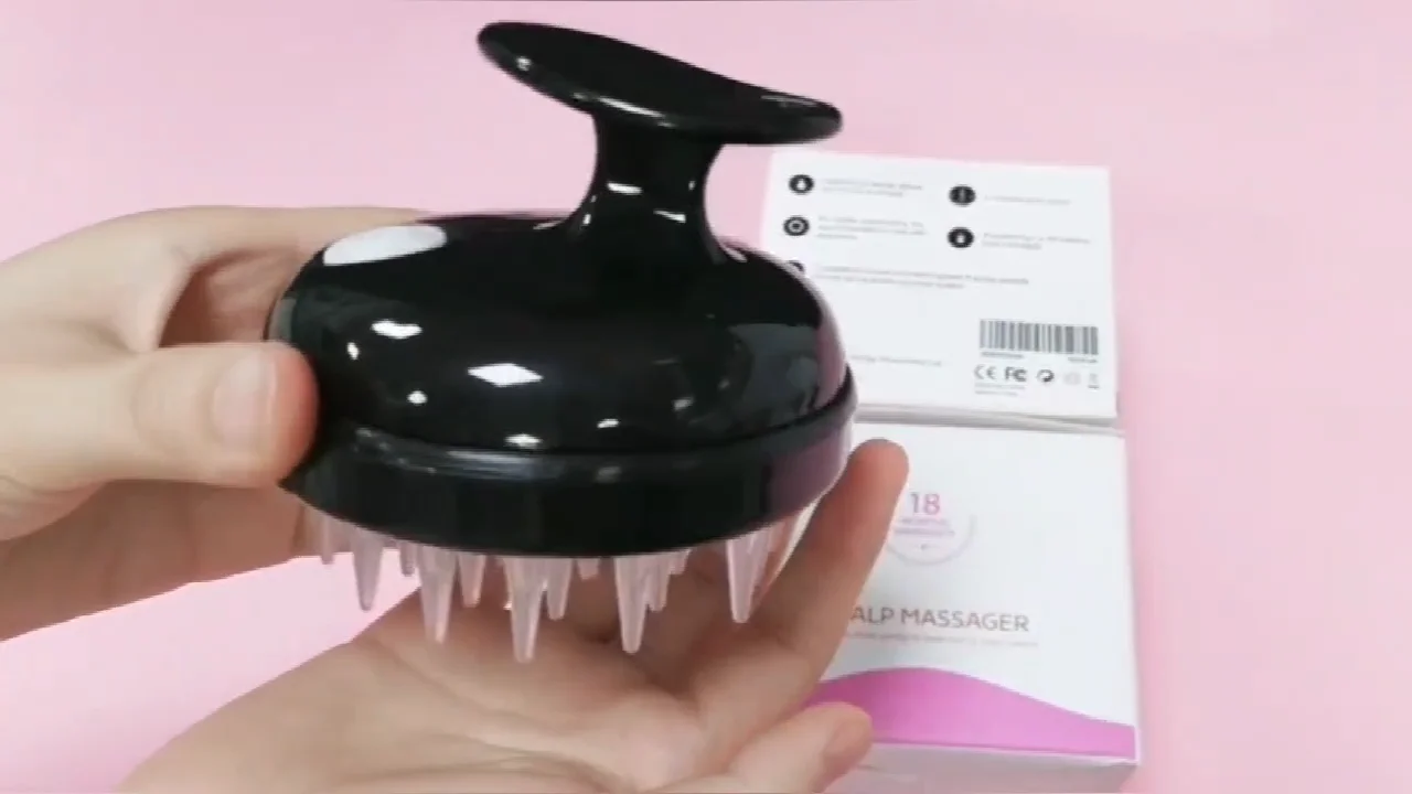 Hair Growth Electric Vibrating Head Scalp Stimulator Shampoo Brush