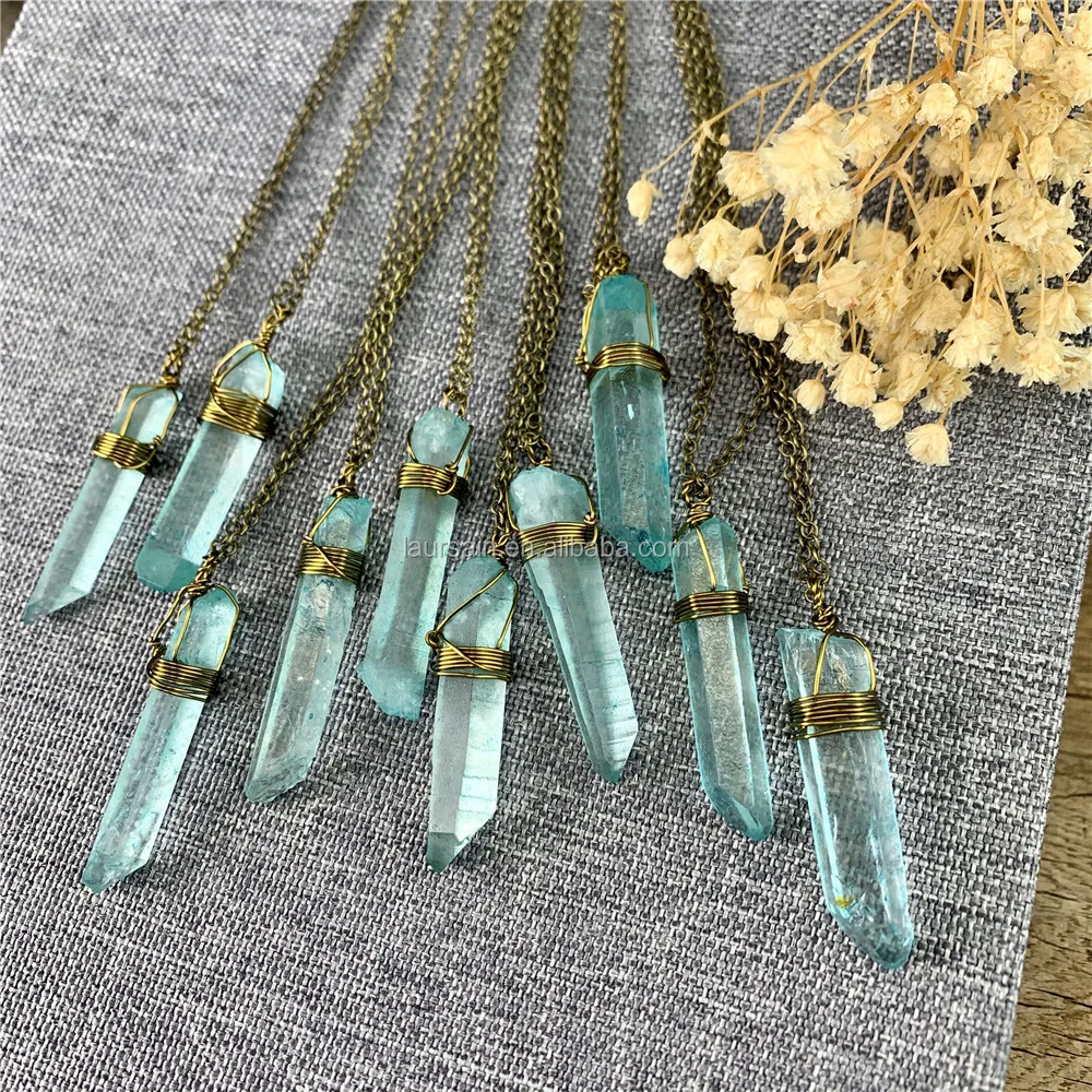 blue quartz necklace