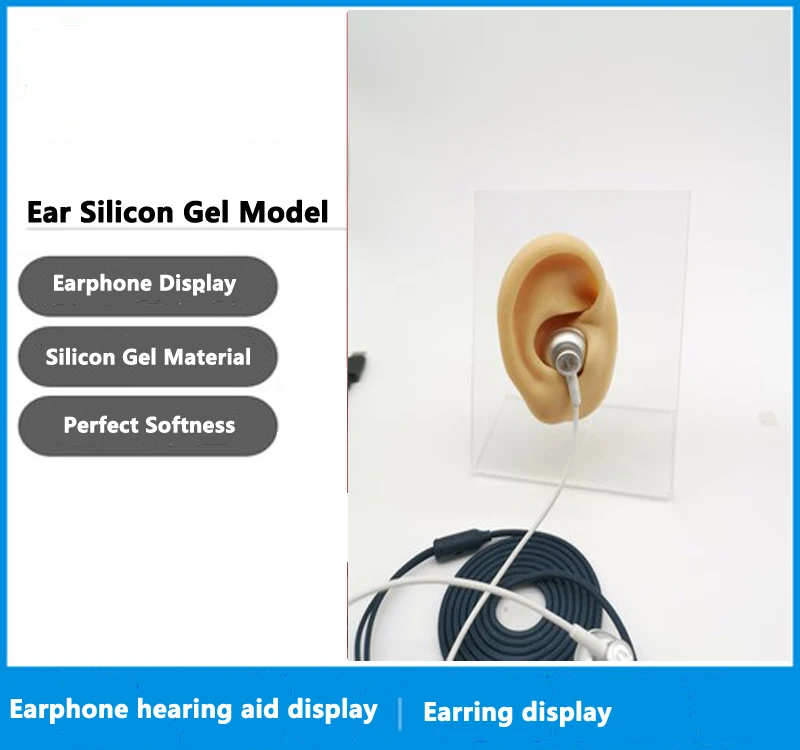human ear molds silicone ears for earings display ear model