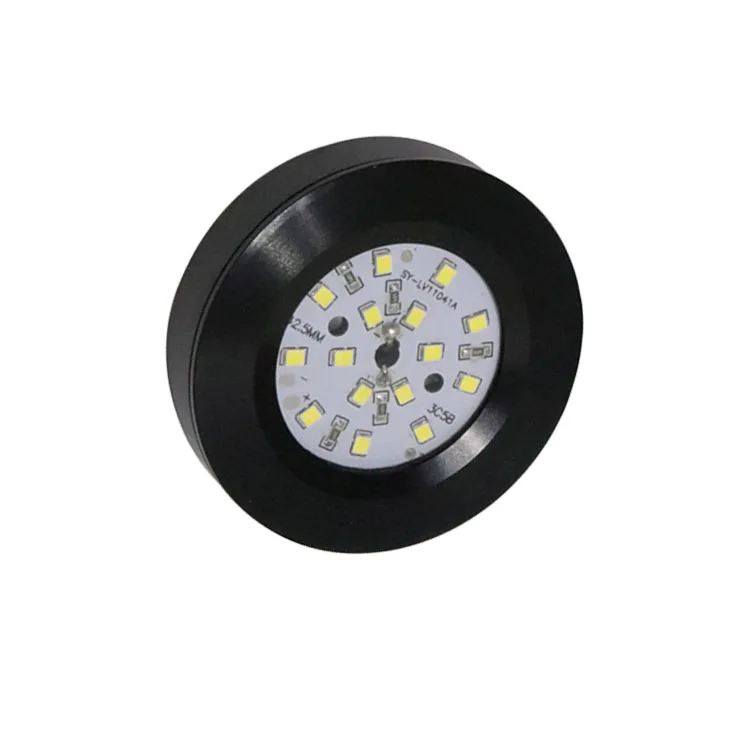 3W 12V dimmable jewelry showcases black mini LED puck lights