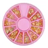 1Box Gold Silver Shell Pattern Nail Rivet Studs Starfish Shell 3D Nail Decoration Manicure Nail Art Decoration Wheel