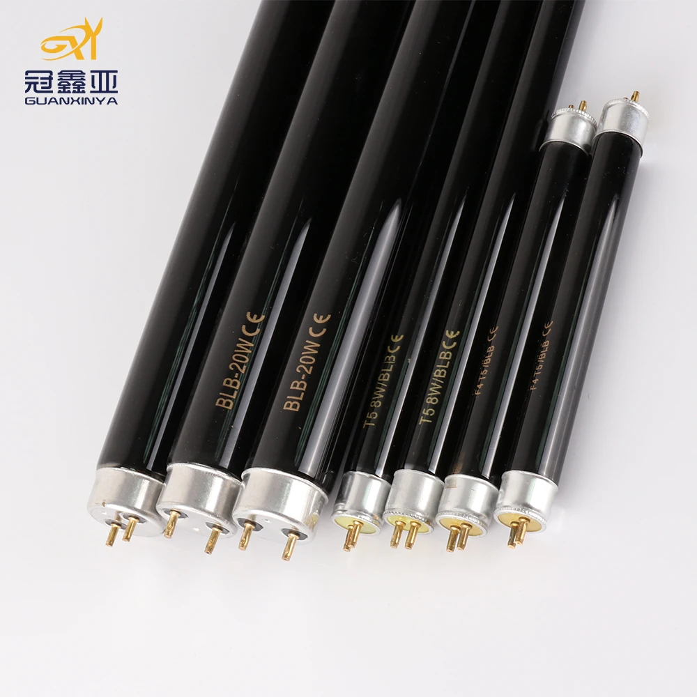 China made 40W T8  fluorescent tube black lamp