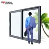 Cavity aluminium frame black glass double sided lift and sliding door
