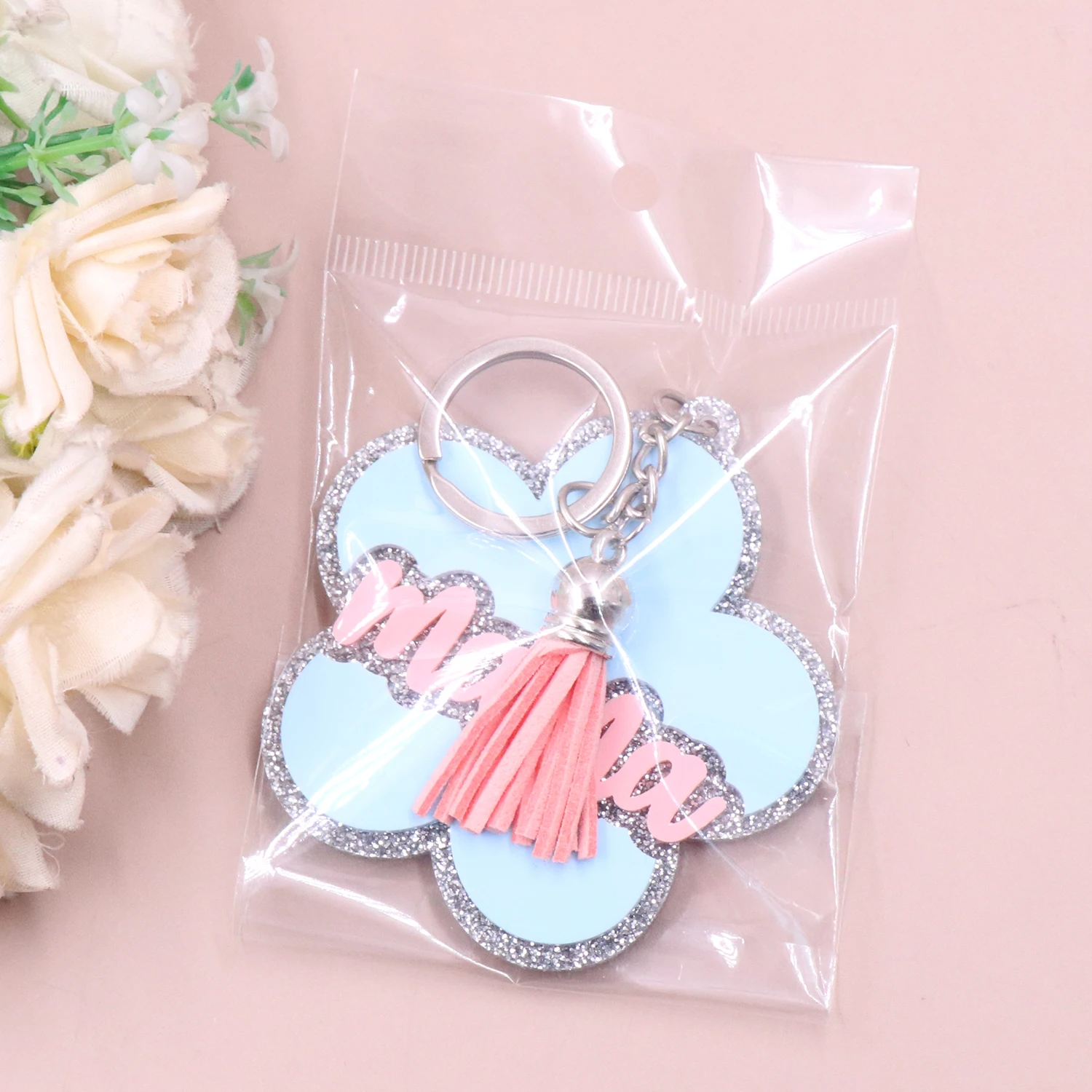 KH1284 Mom's Series 2024 Latest Acrylic Keychain Cute Unisex Drop Earrings for Wedding Party Engagement Anniversary Gift factory