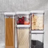 Multi-functional Warehouse Set Food Grade BPA Free Square Plastic Containers / Airtight Dry Food Storage Containers Set