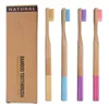 4pc Pack Original Ecological Bamboo Hand Toothbrush Soft Bristle Oral Cleaning Expert