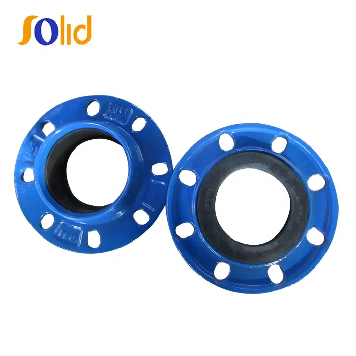 Ductile Cast iron pipe fitting Quick Flange Adaptor Joint For PE Pipe