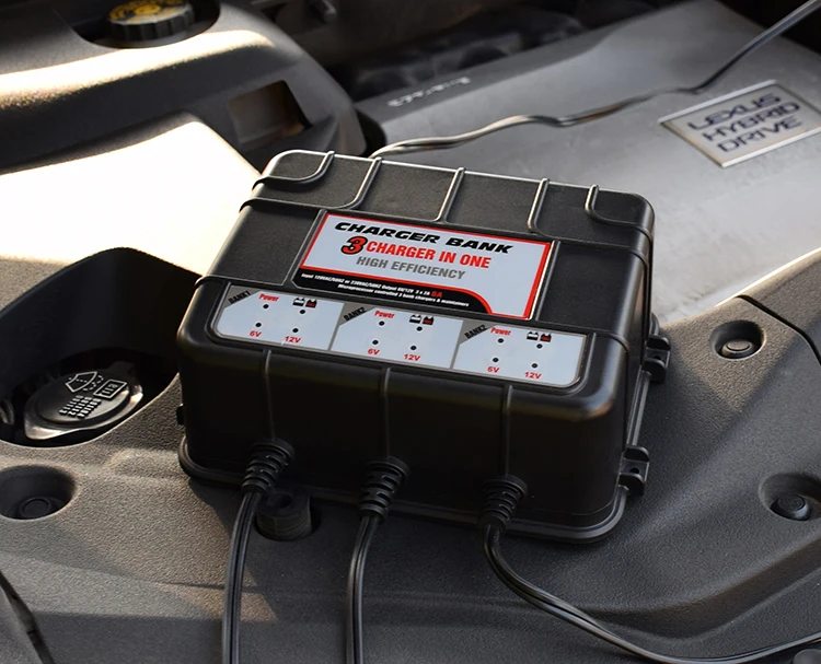 3bank Waterproof Onboard Marine Lead Acid Battery Charger 6v 12v