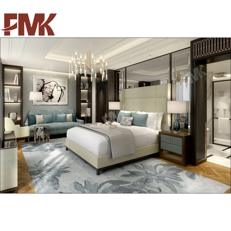 
2020 Hot Design Modern Hotel Bedroom Furniture Sets For 4-5 Star Luxury Hotel Bed Room Furniture 