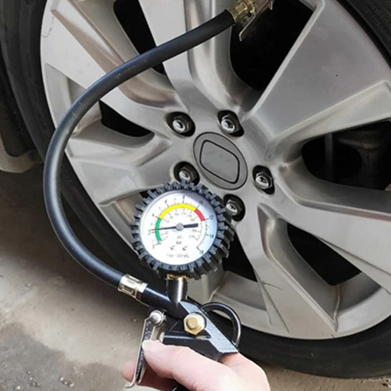 High Accuracy Motorcycle Tire Air Gauges 030psi Tire Air Pressure
