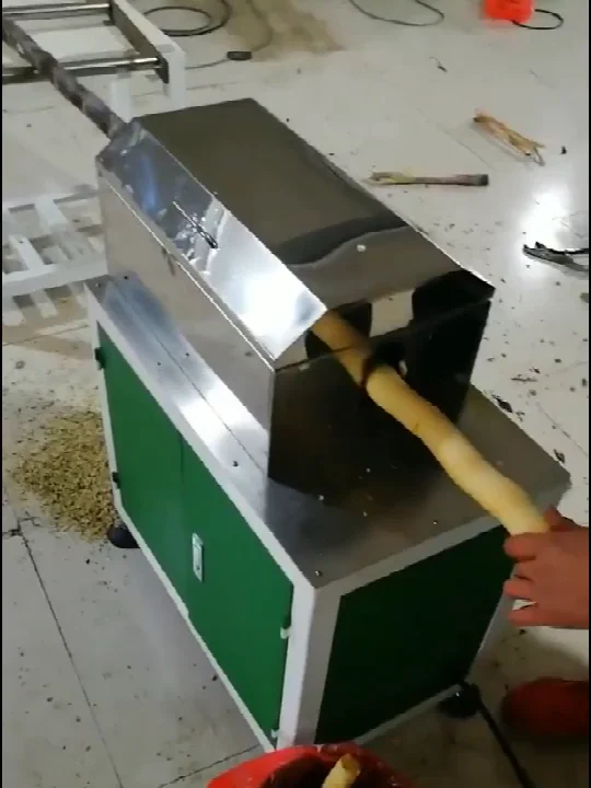 Efficient Electric Sugar Cane Peeler Skin Removing Peeling Machine For