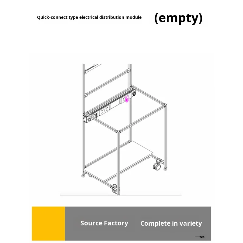 product quick connect electrical strip module with circuit breaker third generation aluminum alloy grade 1000 series lean pipeline rod-15