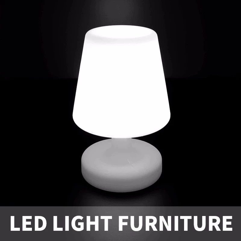 rechargeable battery RGB led table lamp 16 color change indoor residential home hotel led table lamp IP65