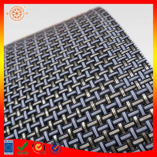 Decorative Woven Mesh Vinyl Coated Woven Polyester Mesh Fabric Pvc ...