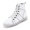 Women's Leather Boots All Season High Top Skate Shoe For Ladies Fashion Sneaker Lady LV-8570