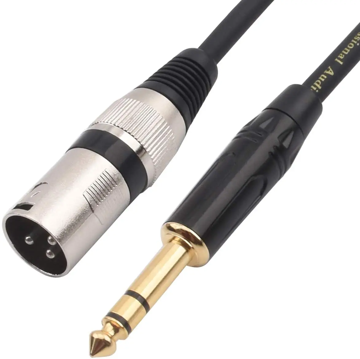 

Mic cable /4 "TRS to XLR Male,100 Pieces, Black