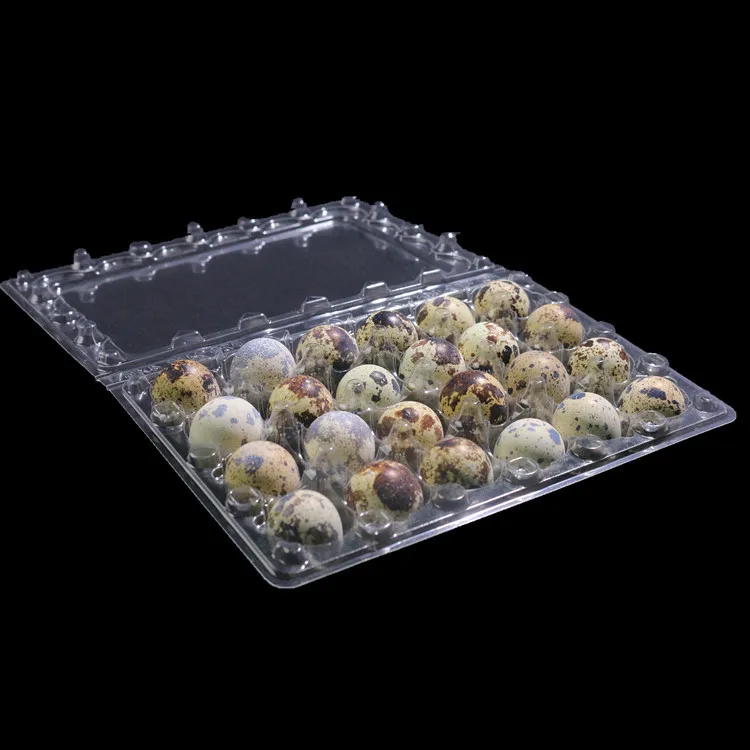 24 Hole Quail Egg Carton Blister Packaging Tray Supermarket Disposable