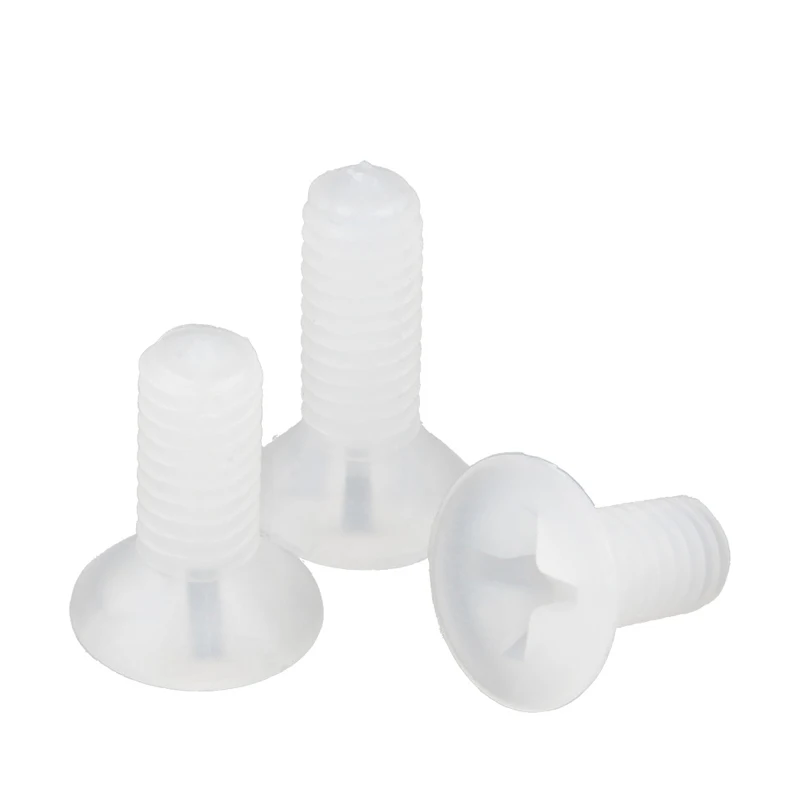 High Quality M3m8 Nylon Tipped Set Screw Cross Countersunk Head