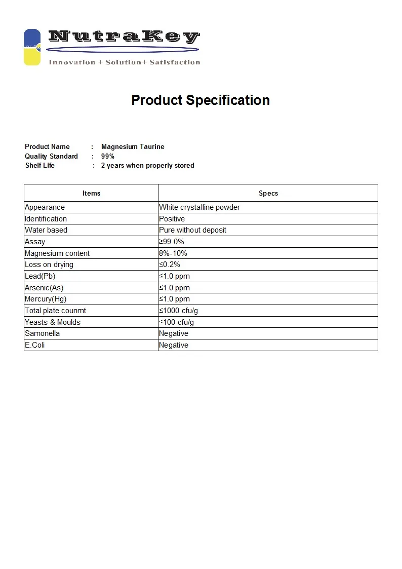 Magnesium Taurine  99%.1