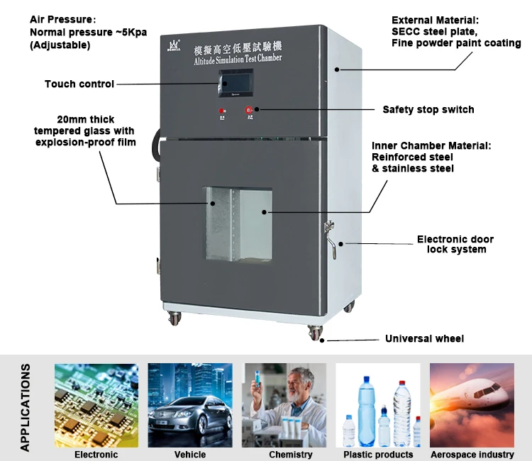 Laboratory Instruments Electrical Test Equipment Altitude Simulation Chamber