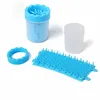 Custom different size pet Paw Scrubber cup Dog Feet Cleaner Washing Pet Paw Cleaning Brush Cup with Soft Silicone Bristle