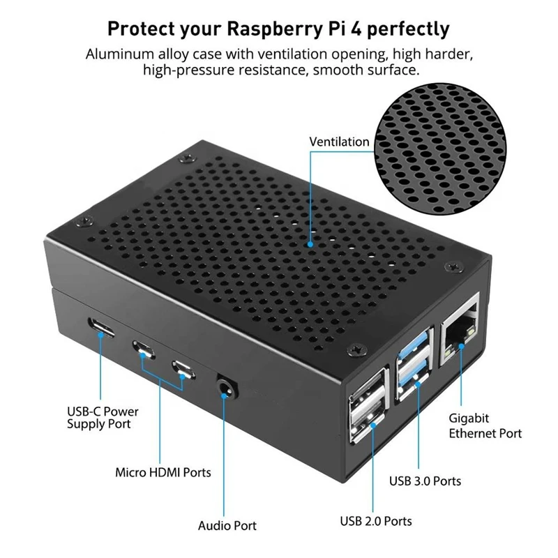 Raspberry Pi 4 Starter Kit (4G RAM) with Aluminum Alloy Case and SD Card raspberry pi 4 2GB/4GB
