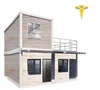 Iso Container Office Kiosk In Fiberglass Kit Home Steel Frame Laminated Log House Long Life Span House Low Cost House Kenya