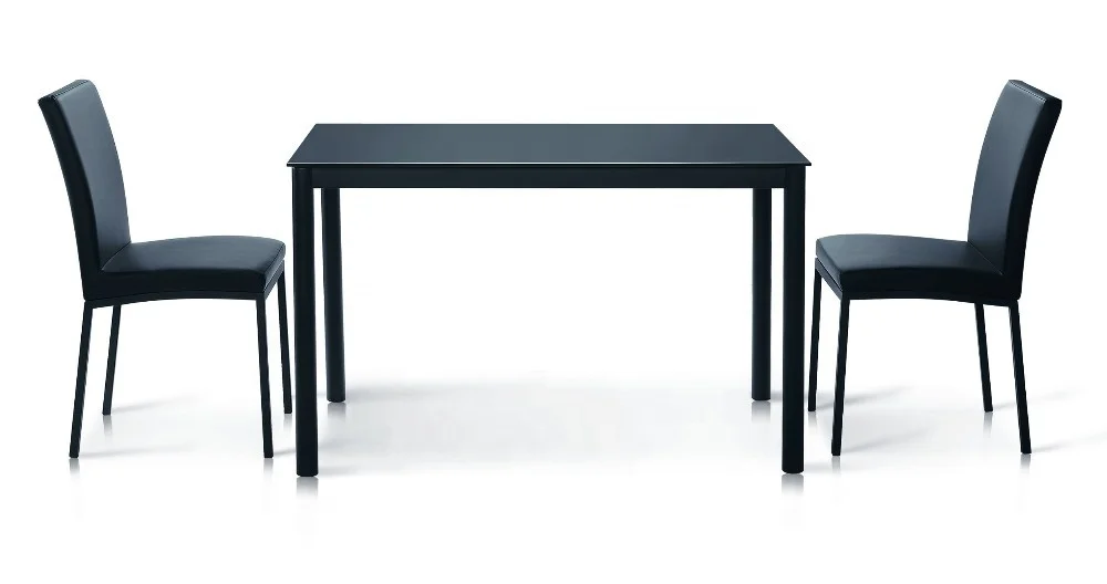 Modern appearance Malaysia style specific use square glass dining table with low price