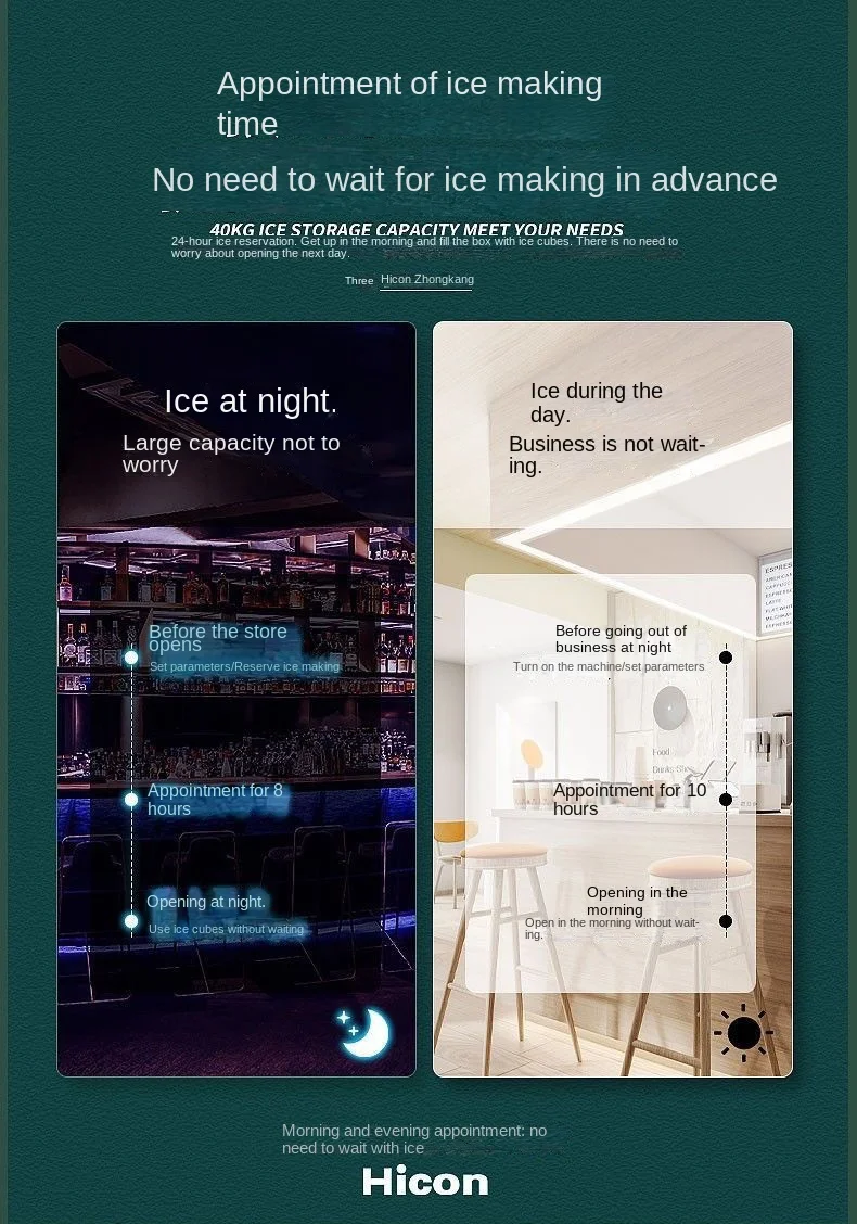 Ice Machines, HICON, 80kg, Stainless, Steel - detail 24