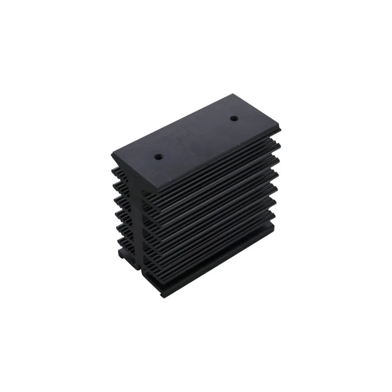 
High quality black anodized aluminum extrusion profile aluminum heat sink 