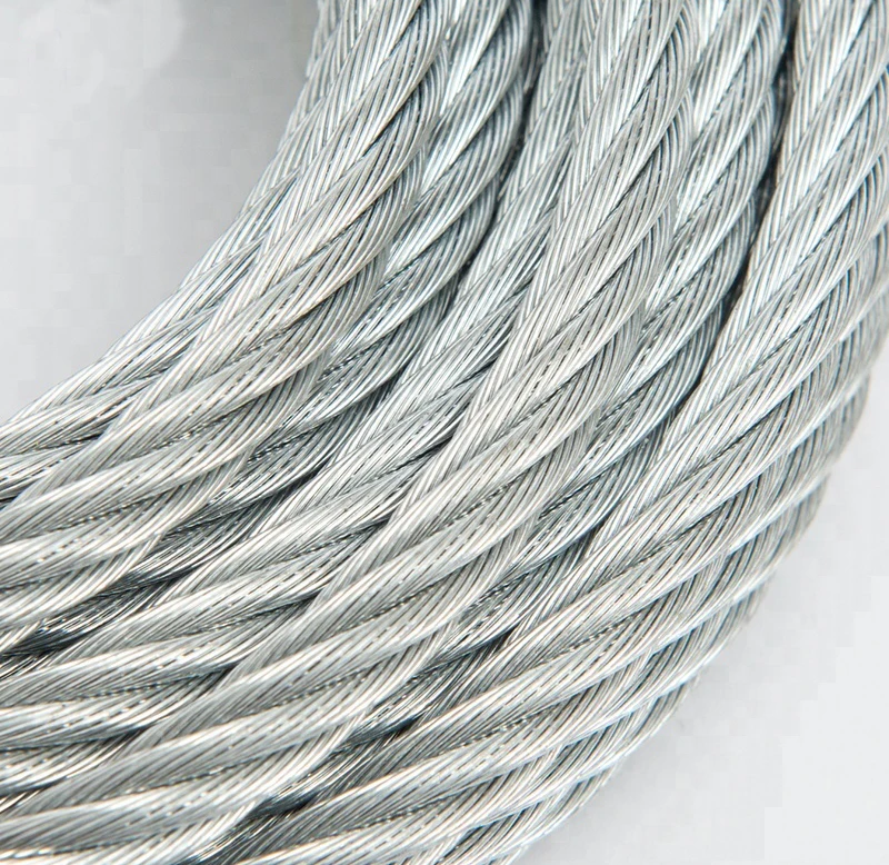 高品質の7x19ワイヤーケーブル亜鉛メッキ鋼線ロープ