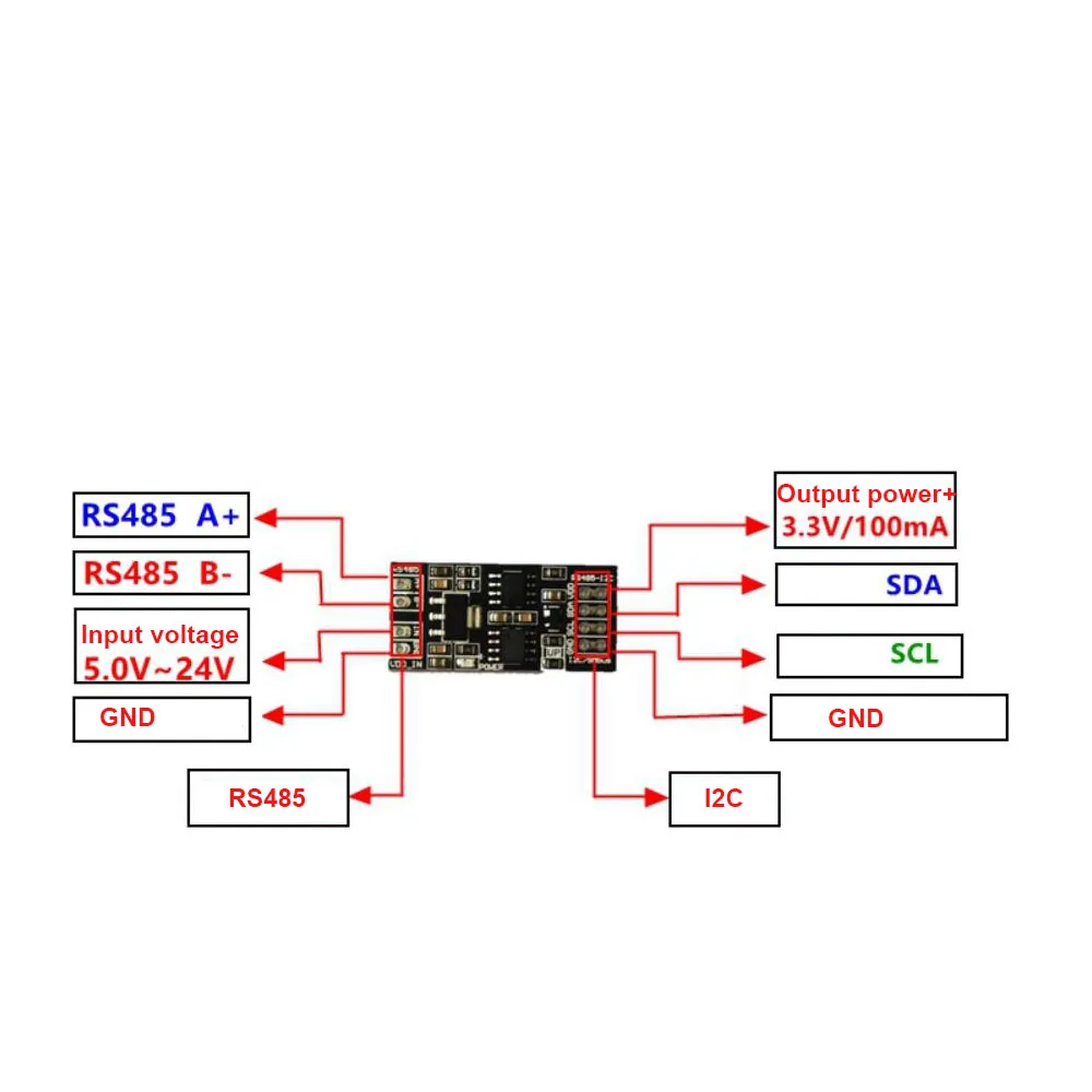 Taidacent Ldo High Voltage Esd Rs485 To I2c/plc/smbus/modbus Pmbus ...