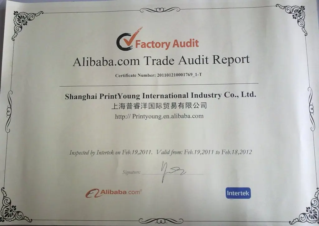 Ali Certificate report