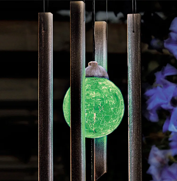 solar wind chimes light